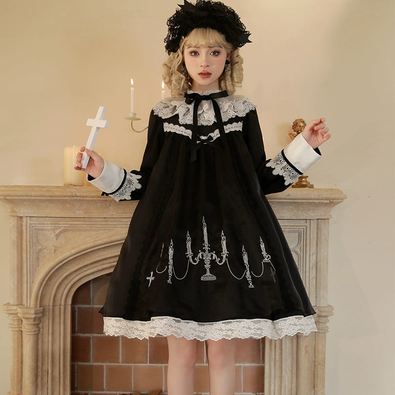 Mademoiselle Pearl~Winter Evening Prayer~Gothic Lolita Jumper