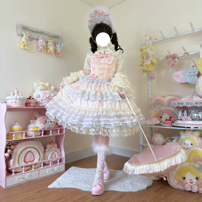 Hanguliang~Star Love Song~Wedding Sweet Lolita JSK Suit Doll